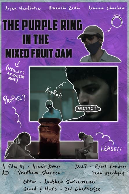 Inelul violet în dulceața de fructe mixte